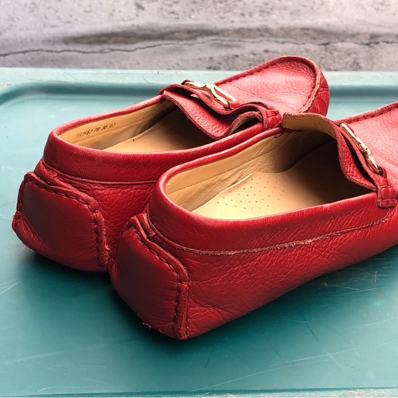 Cole Haan Nik. Air System Women's Red Leather Slip On Shoes Size 7B - Picture 6 of 13